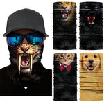 3D Animal Seamless Mask Magic Scarf Multifunctional Bandana Neck Warmer Women Men Fishing Bicycle Cycling Headband Balaclava