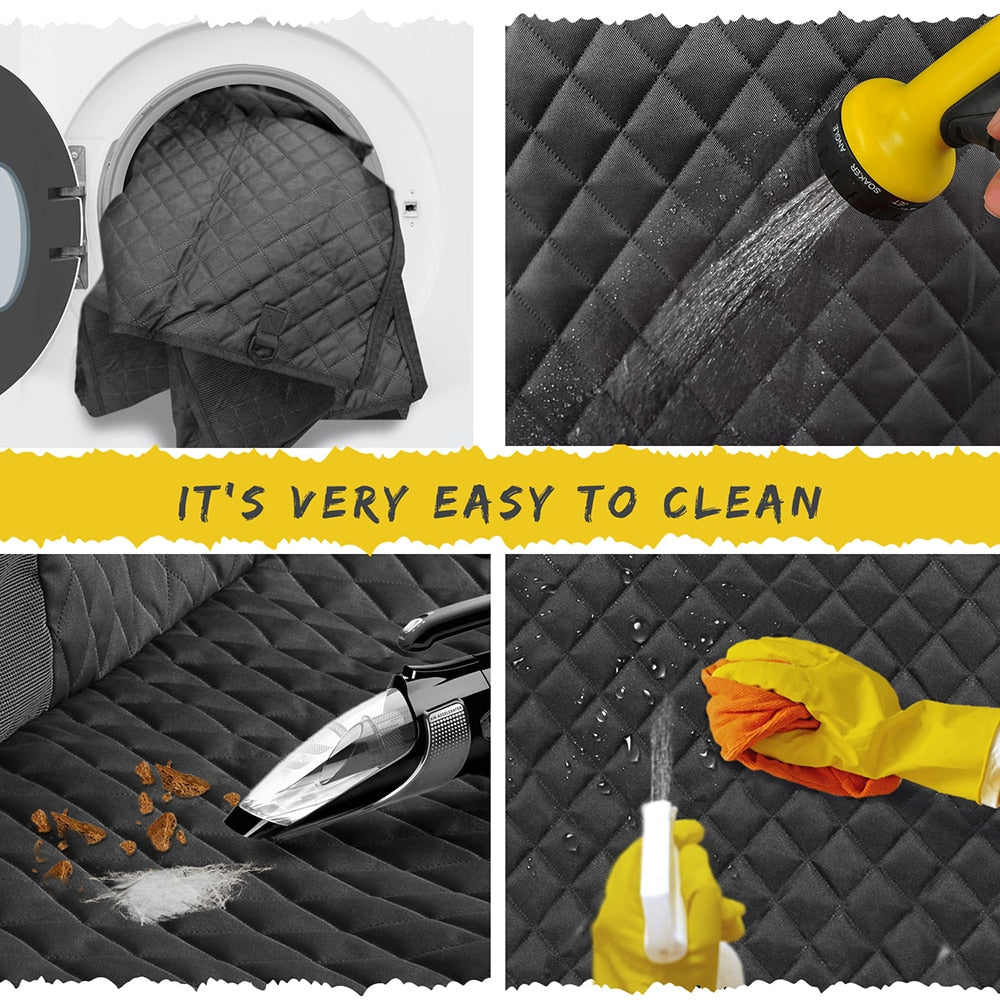 Dog Car Seat Cover, Waterproof Travel Mat, with Side Entry, for Cars, Trucks