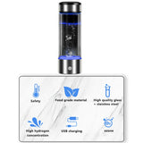 Hydrogen Generator Cup Water Filter 430ML Alkaline Maker Hydrogen-Rich Water Portable Bottle Ionizer Pure H2 Electrolysis