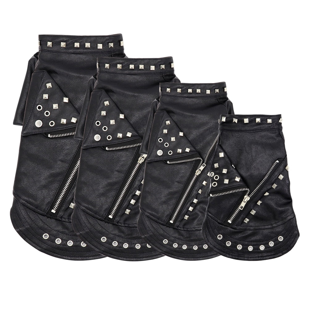 Leather Cat Jacket Warm Dogs Cat Clothes Coat Autumn Winter Pet Clothing Puppy Kitten Outfits Costumes for Chihuahua Yorkshire