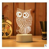 3D LED Table Light | USB Powered Nightlight | Multi-design Lamp