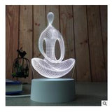 3D LED Table Light | USB Powered Nightlight | Multi-design Lamp