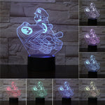 Super Mario 3D LED Night Light Mario Luigi Yoshi 7 Color Changing Lamp