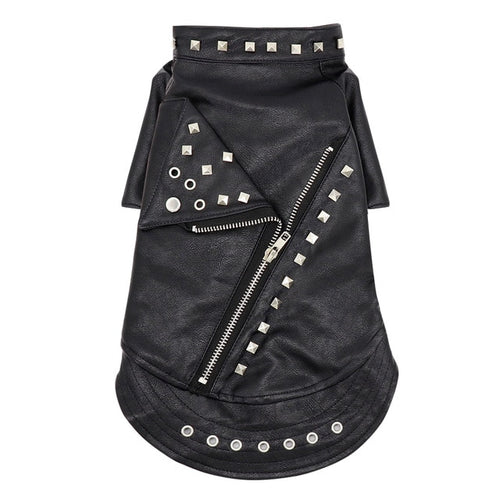 Leather Cat Jacket Warm Dogs Cat Clothes Coat Autumn Winter Pet Clothing Puppy Kitten Outfits Costumes for Chihuahua Yorkshire
