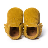 Newborn Baby Moccasins PU Suede Leather Shoes Soft Soled Non-slip Crib First Walker