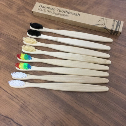 Natural Bamboo Toothbrush 10pk