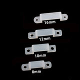 50Pcs/lot 8mm 10mm 12mm Width LED Silicone Mounting Clips For LED Strip Light