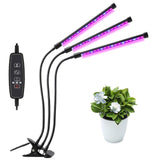 LED Grow Light USB Desktop Clip Phyto Lamps Auto On/Off Timing 3H/9H/12H Dimming for Plants Flowers Grow Box