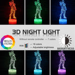 Marvel Avengers Iron Man Anime Figure Acrylic 3D Illusion LED Lamp USB Colourful NightLight