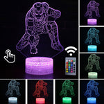 Marvel Avengers Iron Man Anime Figure Acrylic 3D Illusion LED Lamp USB Colourful NightLight