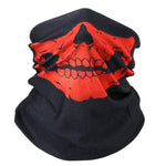 3D Ghost Skull Mask Bandana Neck Gaiter Head Shield Summer Tube Balaclava Scarves Breathable Sun Guard Headband Scarf Bicycle Men