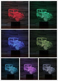 Led Night Light Classic Car 3d Illusion Color Changing USB/Battery