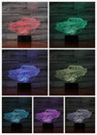 Led Night Light Classic Car 3d Illusion Color Changing USB/Battery