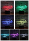 Led Night Light Classic Car 3d Illusion Color Changing USB/Battery