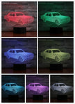 Led Night Light Classic Car 3d Illusion Color Changing USB/Battery