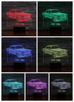 Led Night Light Classic Car 3d Illusion Color Changing USB/Battery